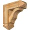 Ekena Millwork Balboa Arts and Crafts Rough Sawn Bracket w/ Offset Brace, Western Red Cedar, 6"W x 16"D x 16"H BKT0604X16X16BOA03RWR - alternate 1